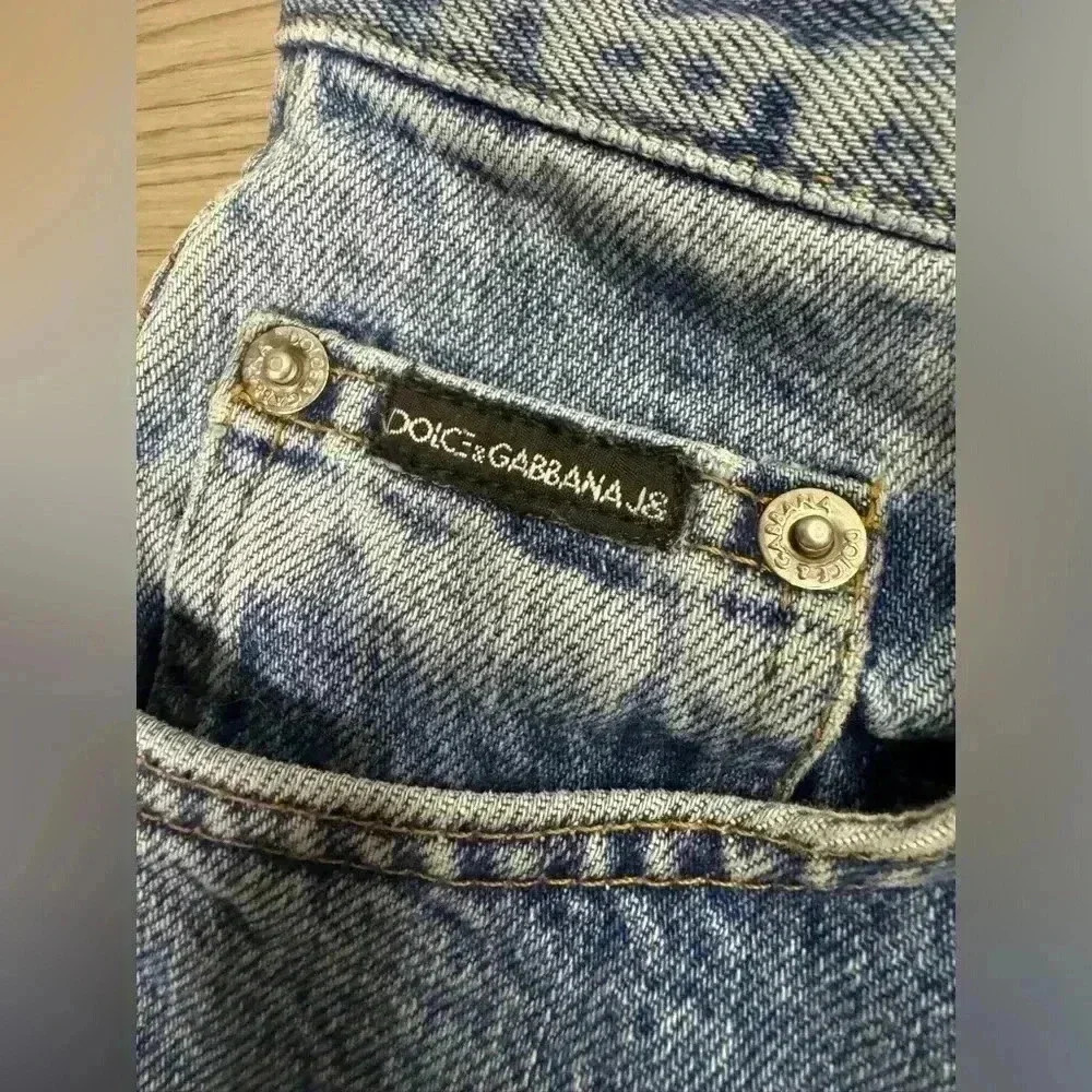 DOLCE & GABBANA J&ANS Women’s Vintage Ittierre Straight Denim Jeans Size‎ 26 40 - Picture 6 of 16